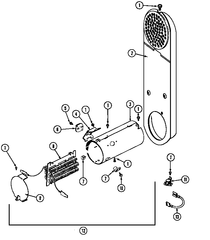 Maytag LDE9904ADE heater (lde9904ace) (lde9904acl) (lde9904ade) (lde9904acm) diagram