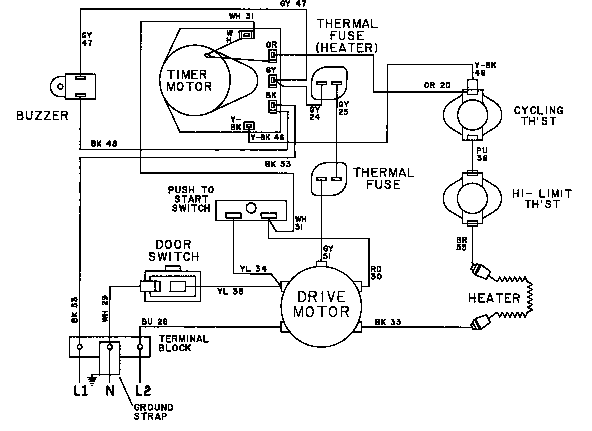 Maytag LDE5004ADW wiring information-lde5004acw diagram