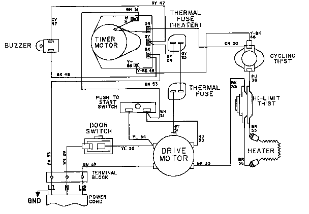 Maytag LDE5004ADW wiring information-lde5004adw diagram