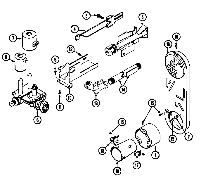 Maytag LDG7304EGL gas valve diagram