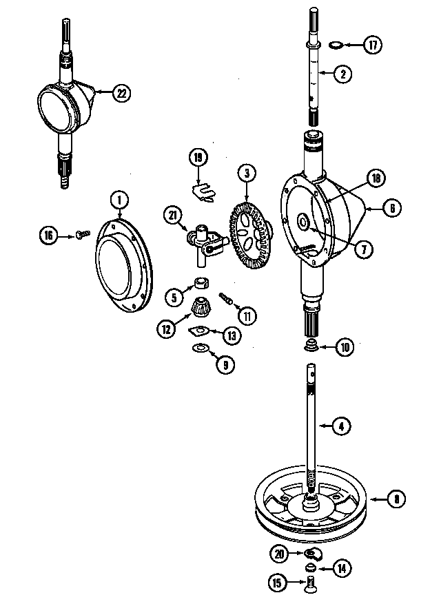 Maytag LAT8804ABE transmission diagram