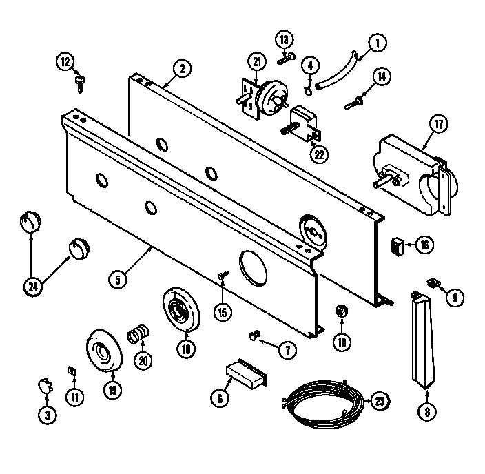 Maytag LAT8004ABE control panel diagram