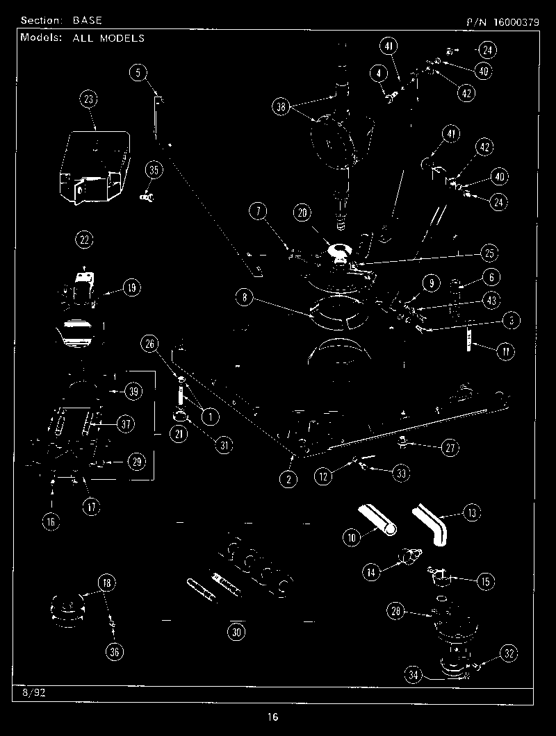 Maytag LAT9280ABL base diagram