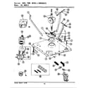 Maytag GA7300 base, pump, motor & components diagram