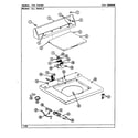 Maytag LAT7793ABW top cover diagram