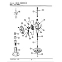 Maytag GA7400 orbital transmission diagram