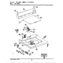 Maytag A8420 top cover, console & lid switch diagram