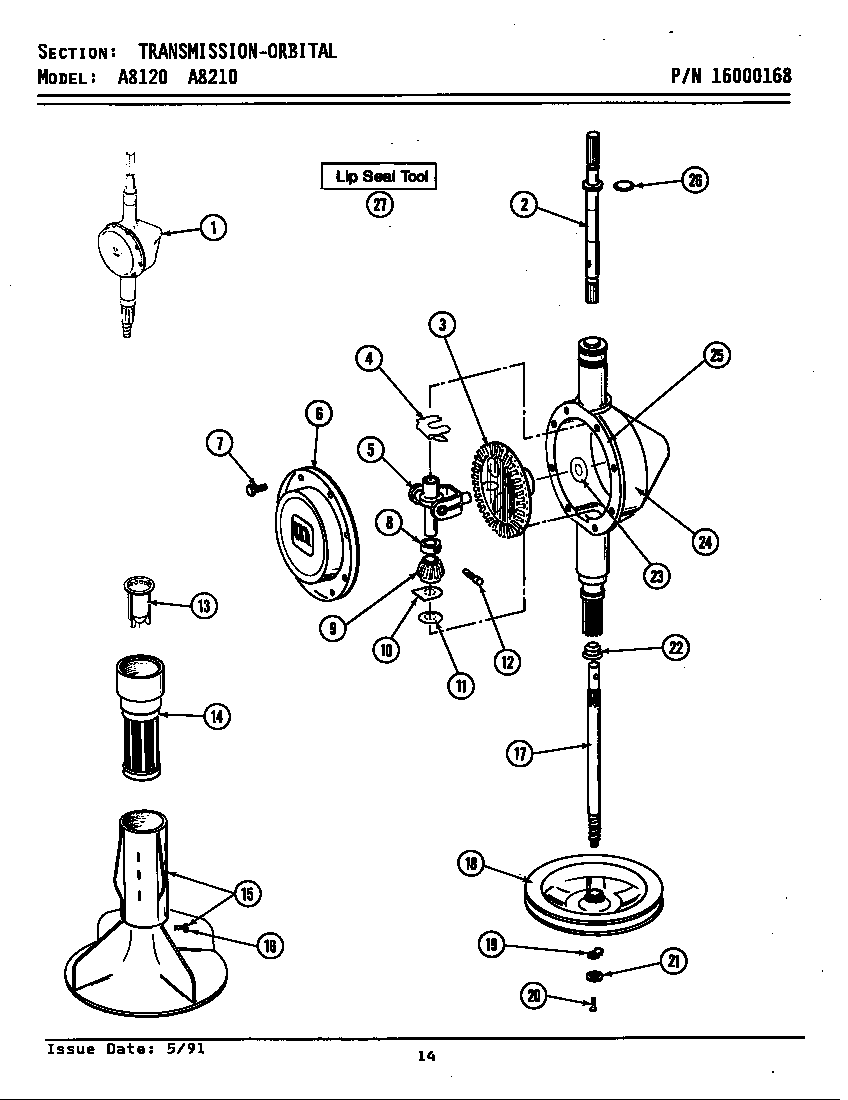 Maytag GA8120 transmission diagram