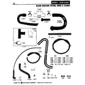 Maytag LA608 water injection system, hoses & clamps diagram