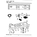 Maytag A8500 control panel diagram