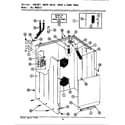 Maytag GA8700 cabinet, water valve, hoses & frnt panel diagram