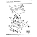 Maytag A8840 top cover, console & lid switch diagram