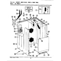 Maytag A8840 cabinet, water valve, hoses & frnt panel diagram