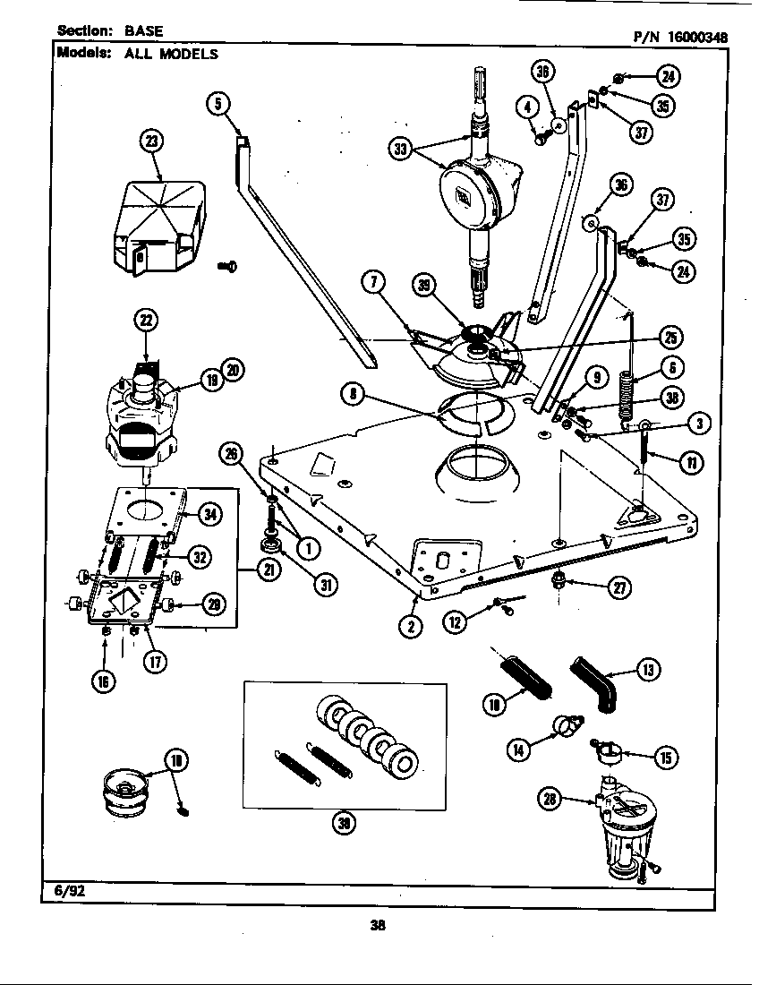 Maytag LAT8420AAW base diagram