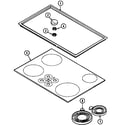 Jenn-Air CCE3450W top assembly diagram