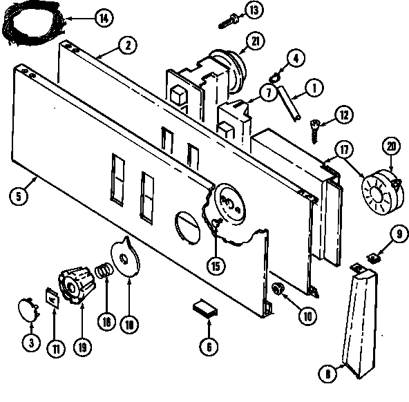 Maytag LAT8600ABE control panel (lat8600aae) (lat8600abe) diagram