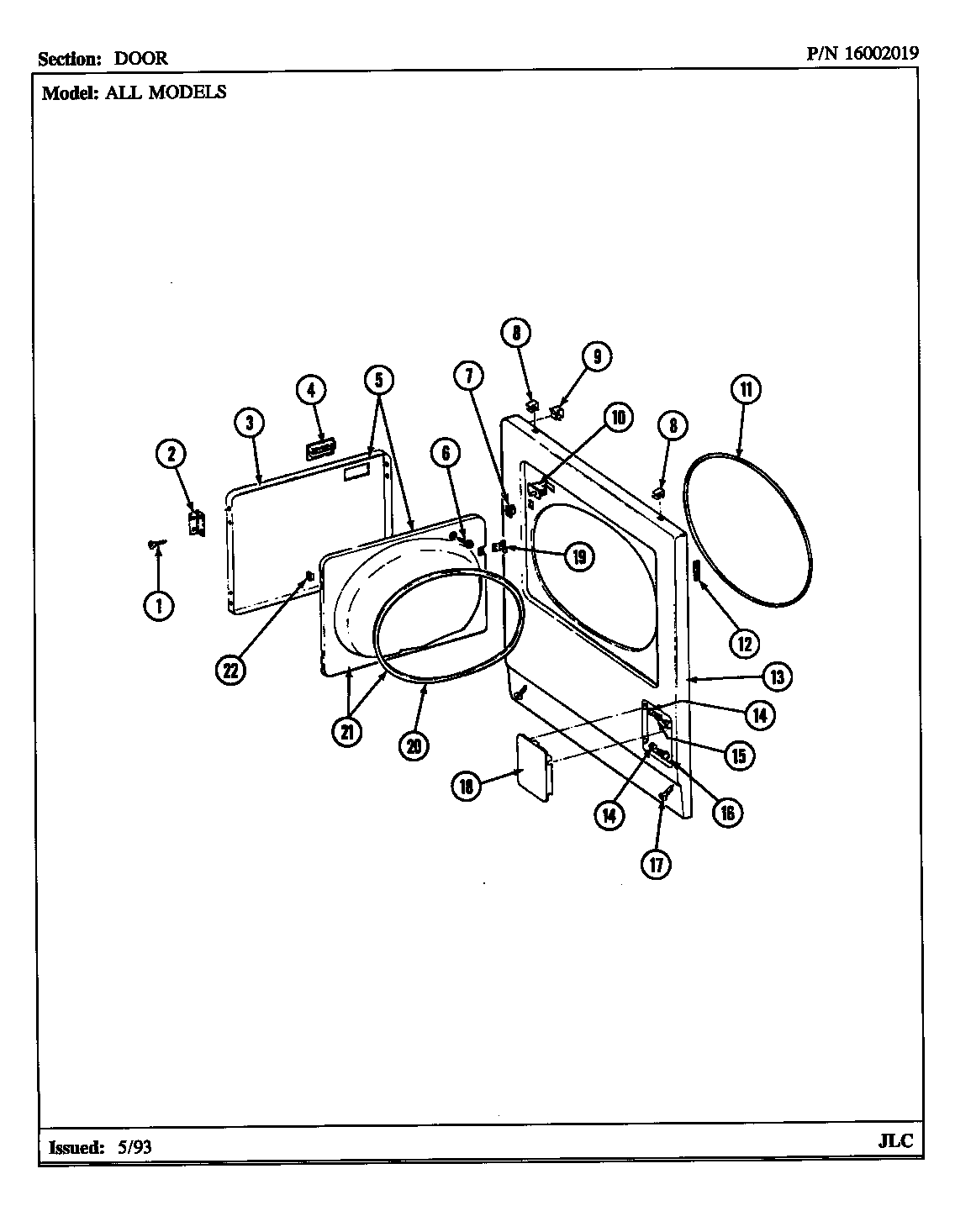 Maytag LDG8410AAE door (lde8410ace) (lde8410ade) (ldg8410aae) (ldg8410abe) diagram