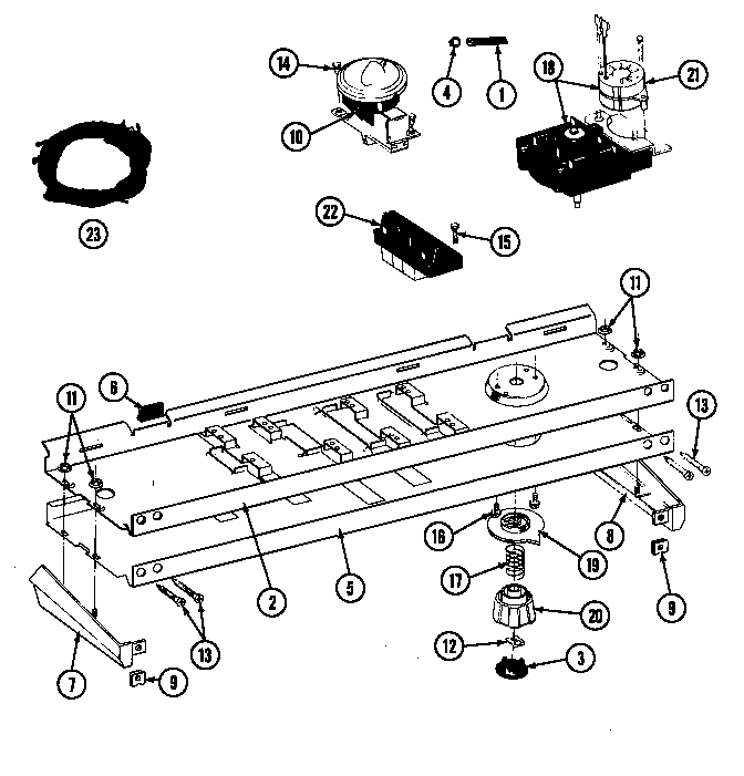 Maytag LAT8640ABW control panel diagram