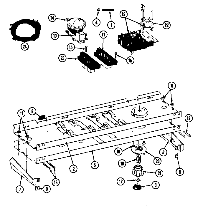 Maytag LAT8800AAL control panel diagram