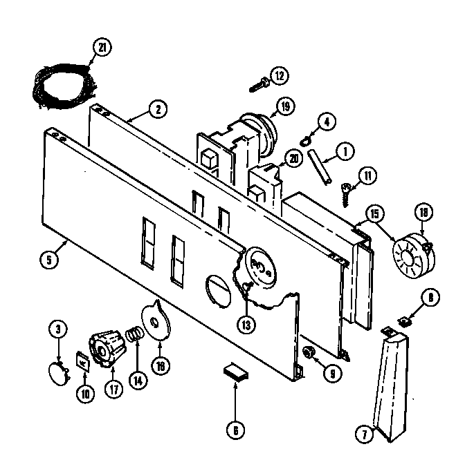 Maytag LAT9200BAM control panel (wht/wht & alm/alm) (lat9200bal) (lat9200baw) (lat9200bae) (lat9200bam) (lat9200bbe) diagram