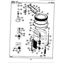 Maytag LAT9600ABL tub diagram