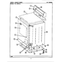 Maytag LDE7480ACL cabinet-front diagram