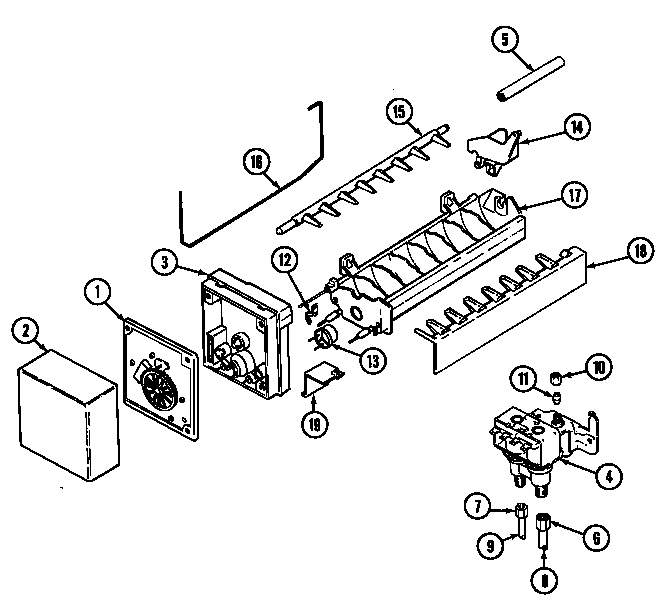 Maytag KG66U50 ice maker diagram