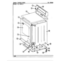 Maytag LDE5910ACW cabinet-front diagram