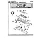 Maytag LDG9900BAL control panel diagram