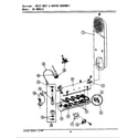 Maytag DE5910 inlet duct & heater assembly diagram