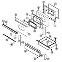 Magic Chef 7858XUA door/drawer diagram