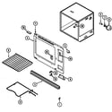 Magic Chef 7858XUA oven (upper) diagram
