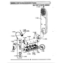 Maytag LDE810 inlet duct & heater assembly diagram