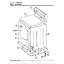 Maytag GDE7400 front view diagram
