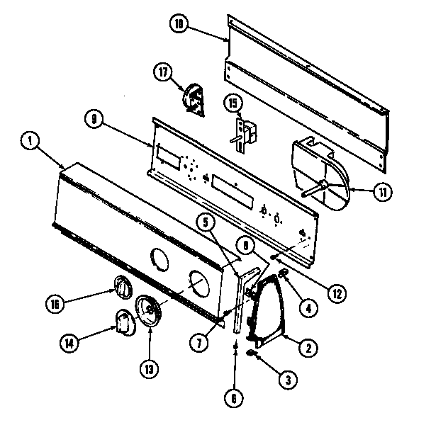 Crosley CW20T6WC control panel diagram