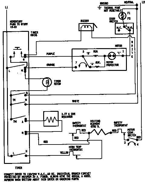 Crosley CDE20T6AC wiring information diagram