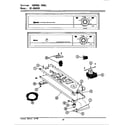 Maytag LDG8000 control panel diagram