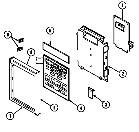 Maytag CME901 control panel diagram