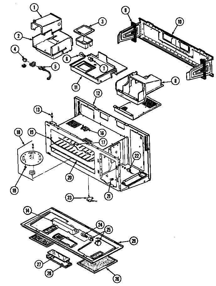 Maytag CME901 body diagram