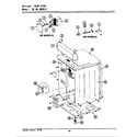 Maytag GDG8600 rear view diagram
