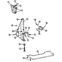 Maytag WU304 tub support (left) (wu1005) (wu1005) diagram