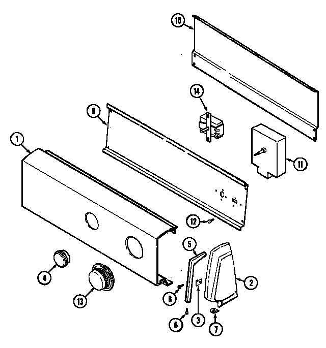 Admiral LDEA300AGL control panel (ldea300agl) (ldea300agw) diagram
