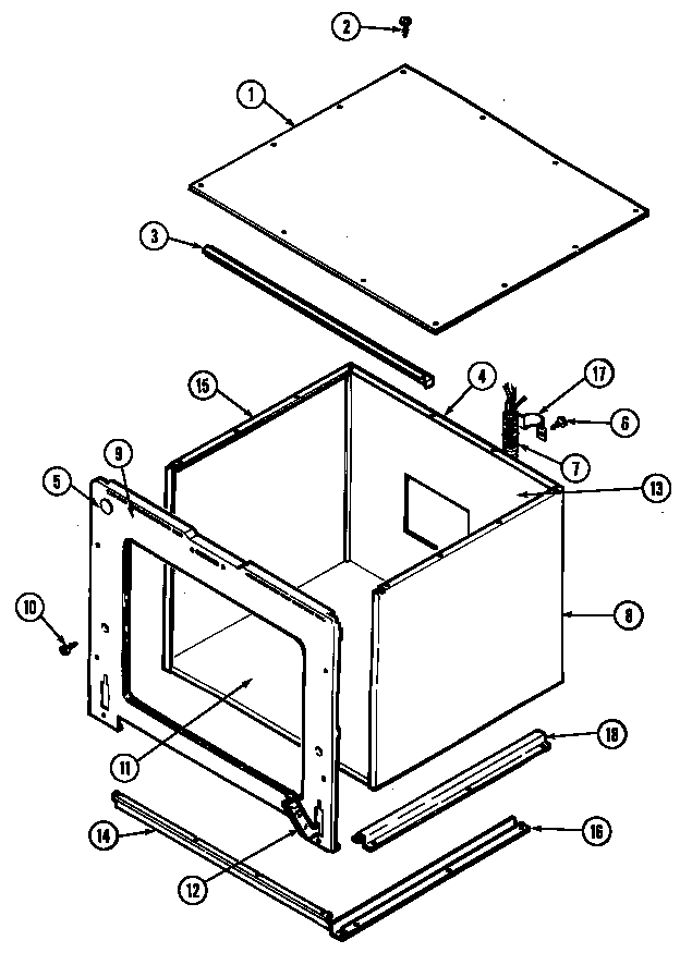Jenn-Air W2750B-C body diagram