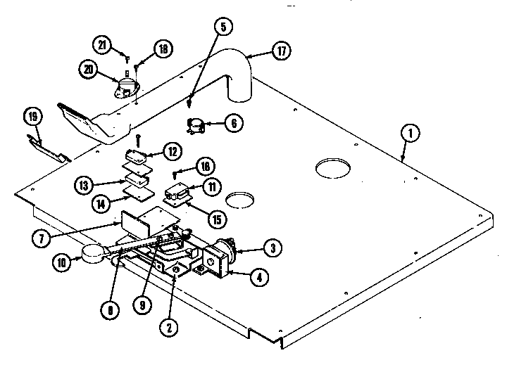 Jenn-Air W2750B-C internal controls diagram