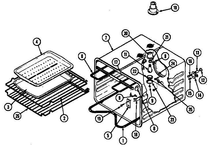 Jenn-Air W2750B-C oven diagram