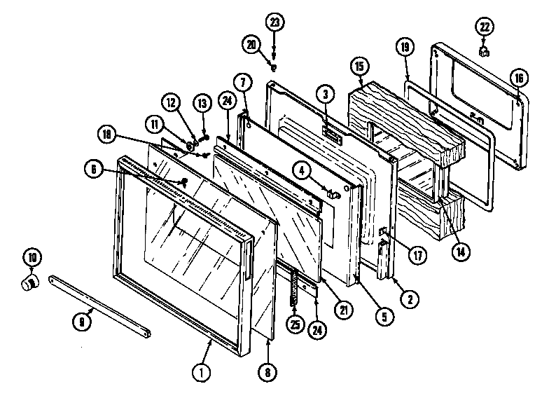 Jenn-Air W2750B-C door diagram