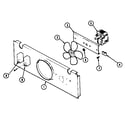 Jenn-Air W2750B-C blower motor (cooling) diagram