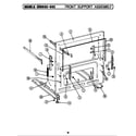 Maytag CRG602 front support assembly diagram