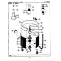 Maytag LSE7800ACW tub-inner & outer (lse7800adw,dl,cw,cl) (lse7800acl) (lse7800acw) (lse7800adl) (lse7800adw) diagram