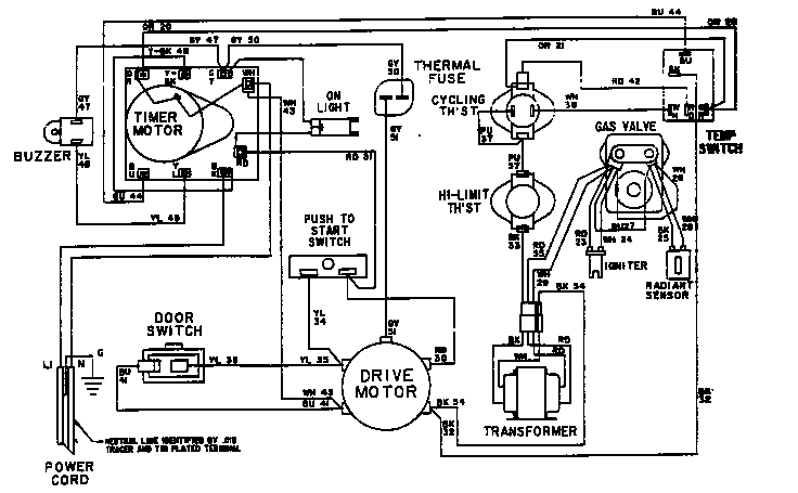 Maytag LDG7304AGM wiring information (lde7304age) (lde7304agl) (ldg7304age) (ldg7304agl) diagram